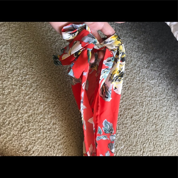 Printed tie sleeve blouse - Picture 2 of 4